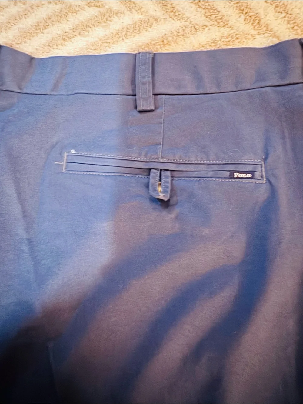 Polo by Ralph Lauren Navy Flat-Front Men’s Shorts